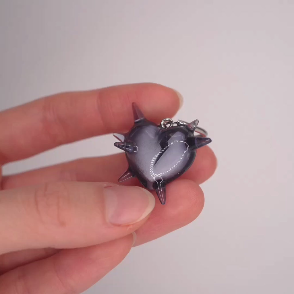 Boucles d'Oreilles "X-Ray Armored Heart"
